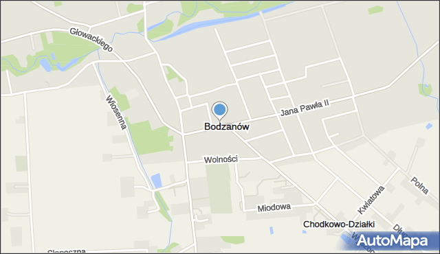 Bodzanów powiat płocki, Mickiewicza Adama, mapa Bodzanów powiat płocki