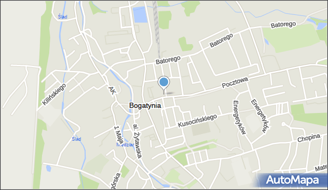 Bogatynia, Mieszka I, mapa Bogatynia