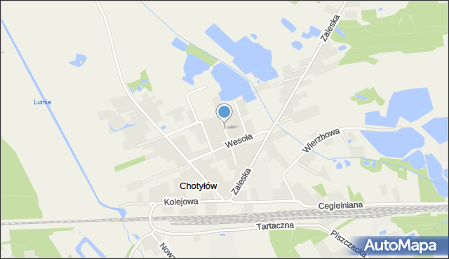 Chotyłów, Miła, mapa Chotyłów