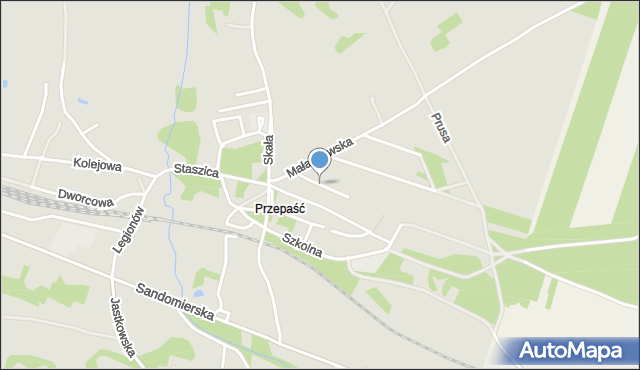 Ćmielów, Mickiewicza Adama, mapa Ćmielów