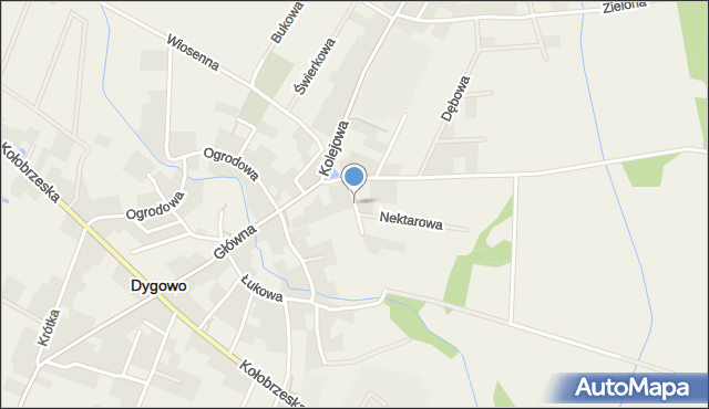Dygowo, Miodowa, mapa Dygowo