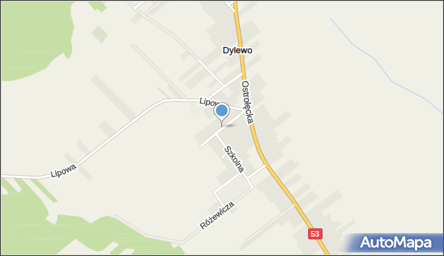 Dylewo gmina Kadzidło, Mieszki, ks., mapa Dylewo gmina Kadzidło