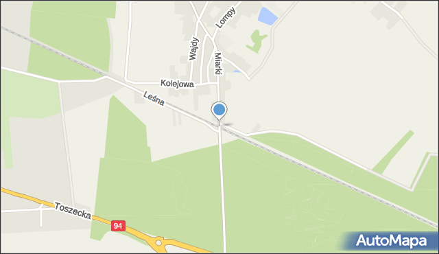 Dziewkowice, Miarki Karola, mapa Dziewkowice