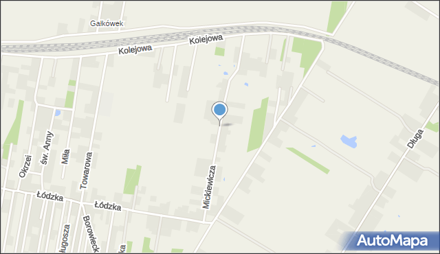Gałków Mały, Mickiewicza Adama, mapa Gałków Mały
