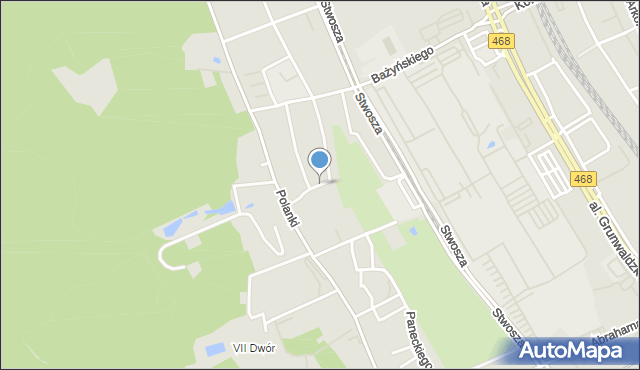 Gdańsk, Milewskiego Bernarda, mapa Gdańska