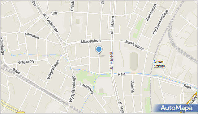 Gdańsk, Mierosławskiego Ludwika, gen., mapa Gdańska