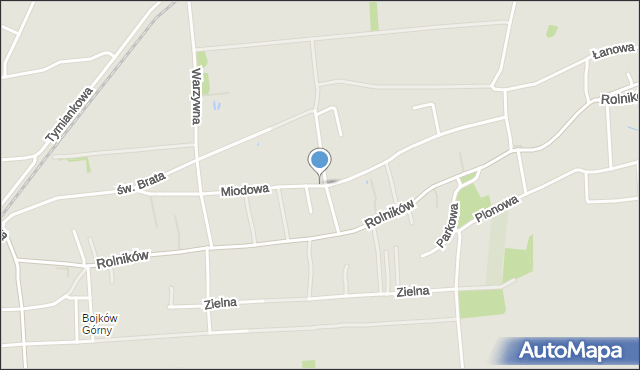 Gliwice, Miodowa, mapa Gliwic