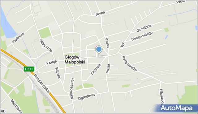 Głogów Małopolski, Mickiewicza Adama, mapa Głogów Małopolski