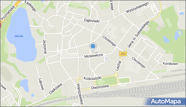 Gniezno, Mieszka I, mapa Gniezna