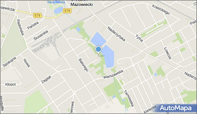 Grodzisk Mazowiecki, Mieszka I, mapa Grodzisk Mazowiecki