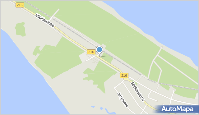 Jastarnia, Mickiewicza Adama, mapa Jastarnia