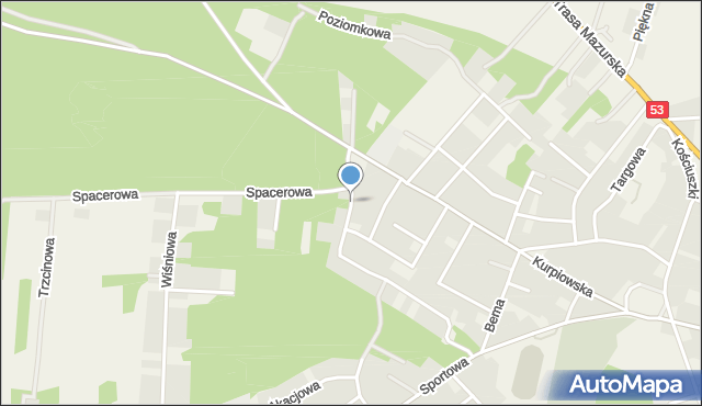 Kadzidło, Mickiewicza Adama, mapa Kadzidło