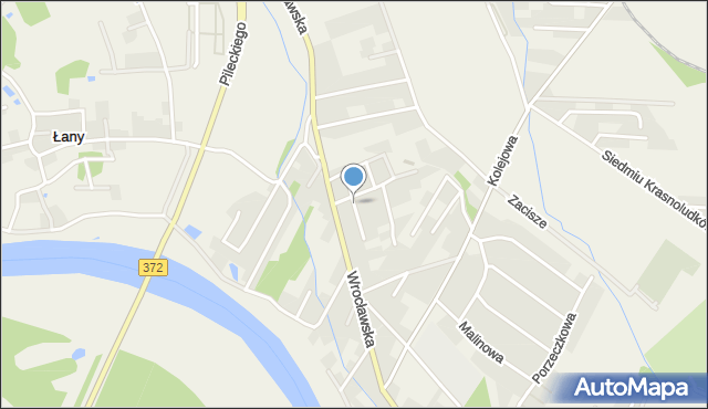 Kamieniec Wrocławski, Mickiewicza Adama, mapa Kamieniec Wrocławski