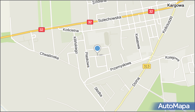 Kargowa, Mickiewicza Adama, mapa Kargowa