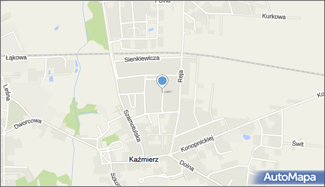 Kaźmierz, Mickiewicza Adama, mapa Kaźmierz