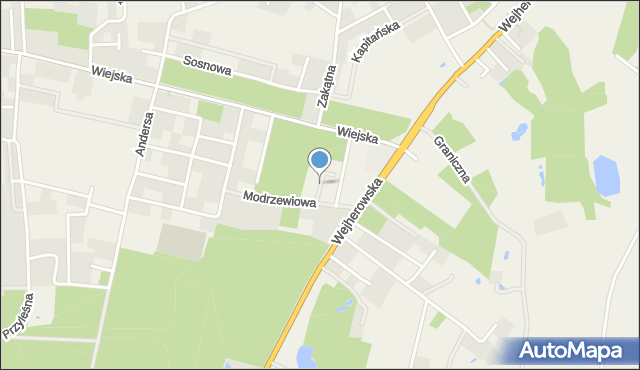 Kębłowo gmina Luzino, Miodowa, mapa Kębłowo gmina Luzino