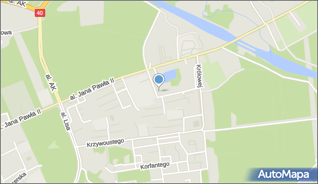 Kędzierzyn-Koźle, Mieszka I, mapa Kędzierzyna-Koźle