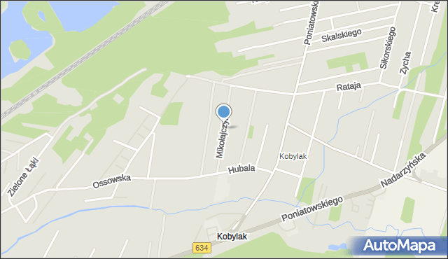 Kobyłka, Mikołajczyka Stanisława, mapa Kobyłka