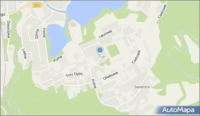 Kolbudy, Miętowa, mapa Kolbudy