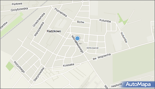 Kołobrzeg, Michałowskiego Piotra, mapa Kołobrzegu
