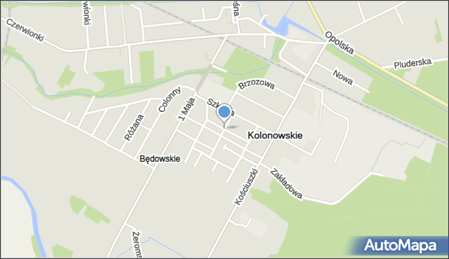 Kolonowskie, Mickiewicza Adama, mapa Kolonowskie