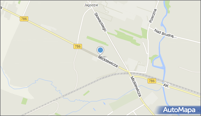 Koniecpol, Mickiewicza Adama, mapa Koniecpol