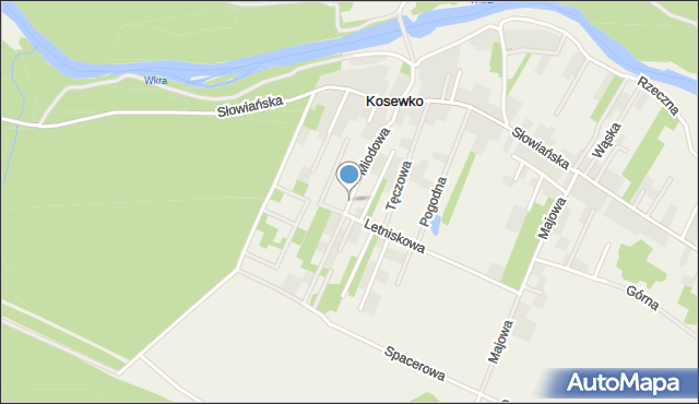 Kosewko, Miodowa, mapa Kosewko