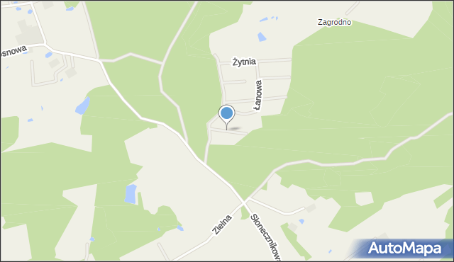 Kozia Góra gmina Przywidz, Miłkowa, mapa Kozia Góra gmina Przywidz