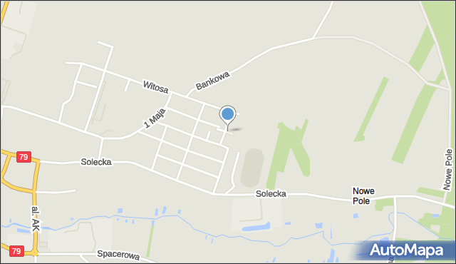 Lipsko, Miła, mapa Lipsko