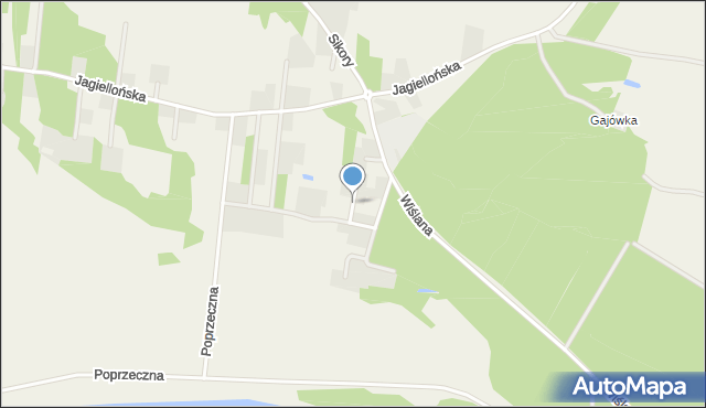 Liszyno, Migdałowa, mapa Liszyno