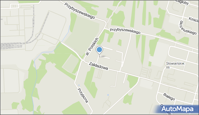 Łódź, Mieszka I, mapa Łodzi