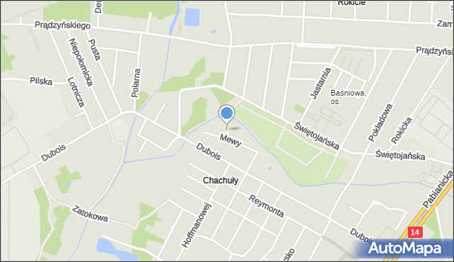 Łódź, Międzyrzecze, mapa Łodzi