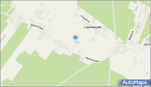 Lubonieczek, Miętowa, mapa Lubonieczek