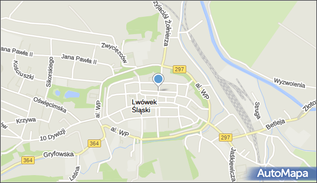 Lwówek Śląski, Mickiewicza Adama, mapa Lwówek Śląski