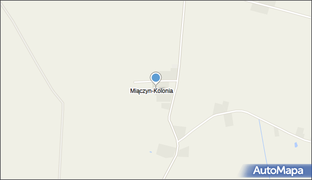 Miączyn-Kolonia, Miączyn-Kolonia, mapa Miączyn-Kolonia