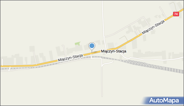 Miączyn-Stacja, Miączyn-Stacja, mapa Miączyn-Stacja
