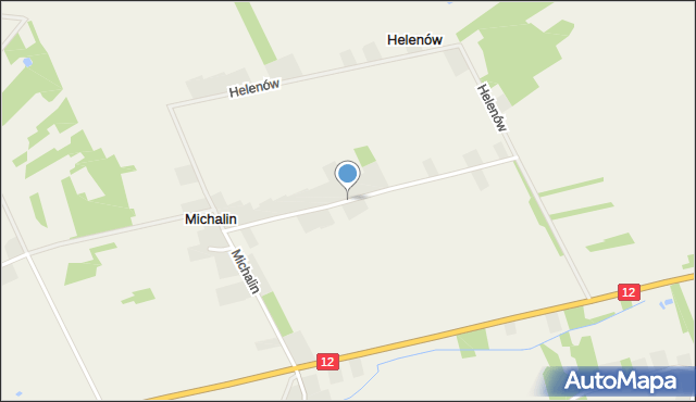 Michalin gmina Zwoleń, Michalin, mapa Michalin gmina Zwoleń