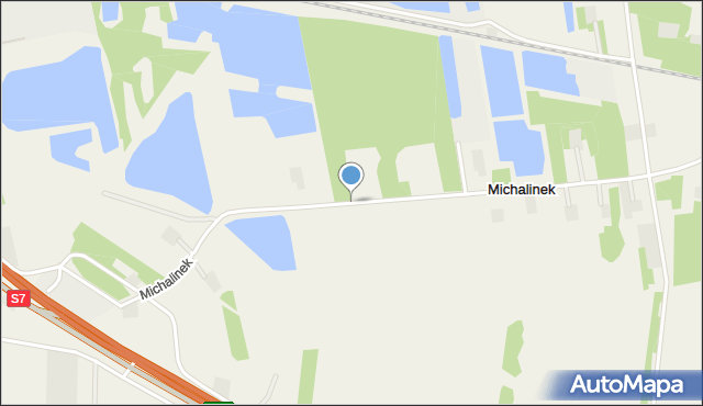 Michalinek gmina Płońsk, Michalinek, mapa Michalinek gmina Płońsk