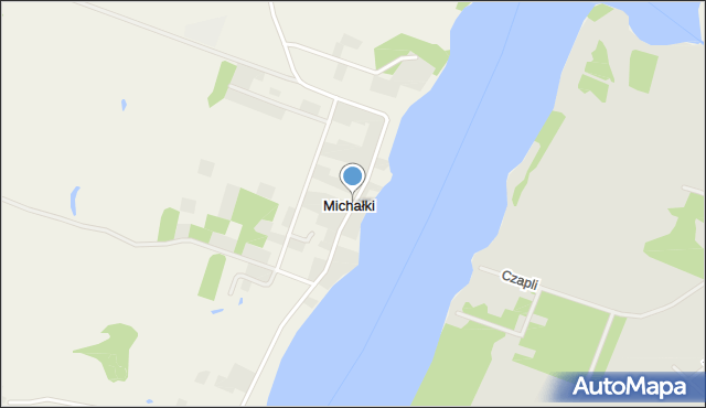 Michałki gmina Pasym, Michałki, mapa Michałki gmina Pasym