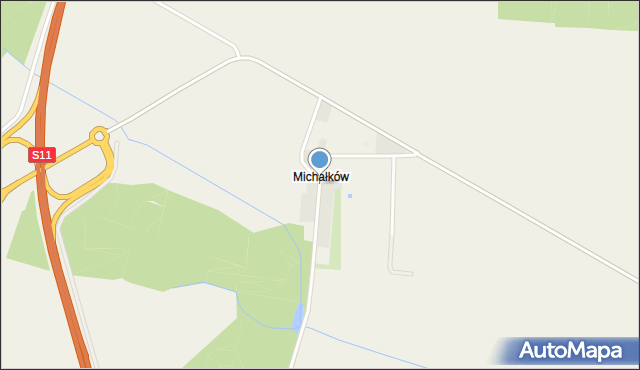 Michałków, Michałków, mapa Michałków
