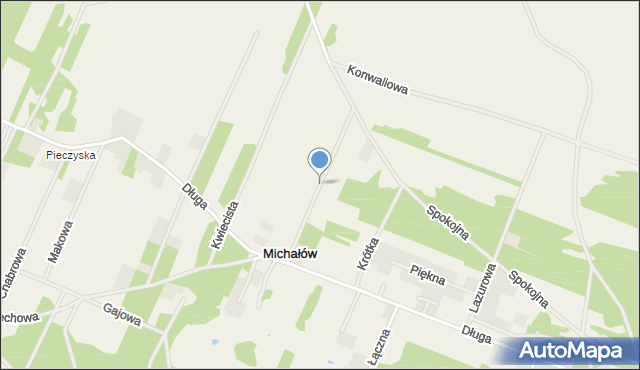 Michałów gmina Klembów, Michałów, mapa Michałów gmina Klembów