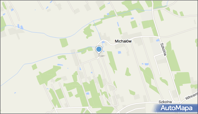 Michałów gmina Leoncin, Michałów, mapa Michałów gmina Leoncin