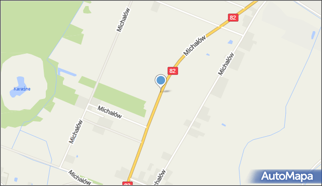 Michałów gmina Urszulin, Michałów, mapa Michałów gmina Urszulin