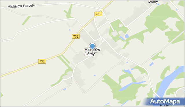 Michałów Górny, Michałów Górny, mapa Michałów Górny