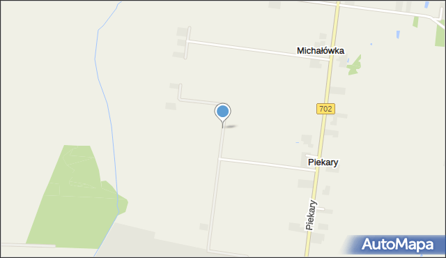 Michałówka gmina Piątek, Michałówka, mapa Michałówka gmina Piątek