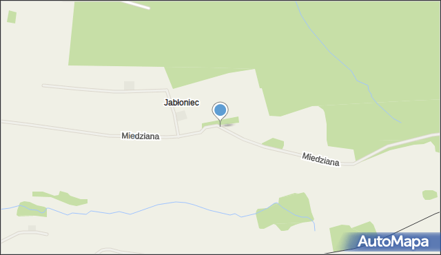 Miedziana gmina Sulików, Miedziana, mapa Miedziana gmina Sulików