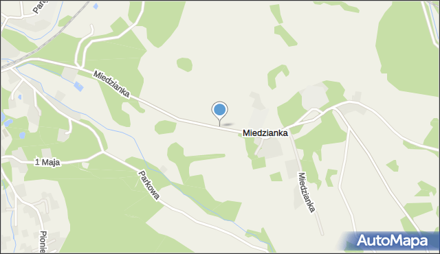 Miedzianka gmina Janowice Wielkie, Miedzianka, mapa Miedzianka gmina Janowice Wielkie