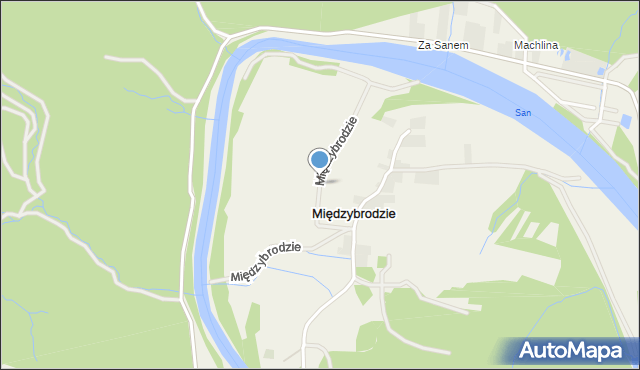 Międzybrodzie, Międzybrodzie, mapa Międzybrodzie