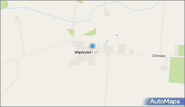 Międzyleś gmina Dzierzgowo, Międzyleś, mapa Międzyleś gmina Dzierzgowo