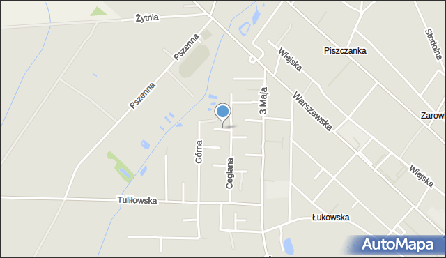 Międzyrzec Podlaski, Miodowa, mapa Międzyrzec Podlaski